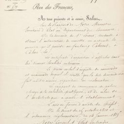 illus 2. La verrerie. Archives dpartementales du Lot, Autorisation de remise en activit de l'usine, 1835 : 5 M 28