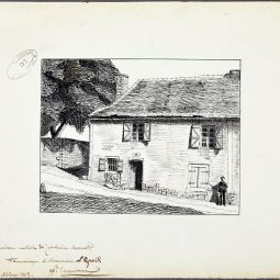 Louis Esquieu : la maison natale de Joachim Murat, 1898 - Archives dpartementales du Lot, 4 Fi 10