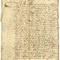 Requte remonstrative pour P. et J. Bourgade, A. Laval contre A. dAmadon et B. Tremeilhes [1644-1699] - Archives dpartementales du Lot, 80 J  5