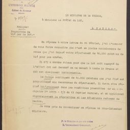 Correspondance du ministre de la guerre, Archives dpartementales du Lot : 2R91
