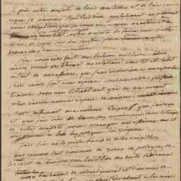 Brouillon de lettre du marchal Bessires  Napolon Ier, 1812 ou 1813, Archives dpartementales du Lot : J 2705 