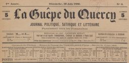 La Guêpe du Quercy n° 3. Archives départementales du Lot : 1 PER 22/1