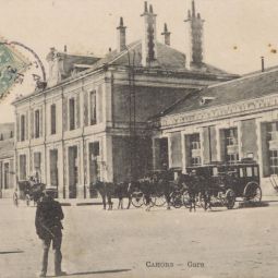illus 1. La 2e gare de Cahors. Archives départementales du Lot, carte postale : 9 Fi 550