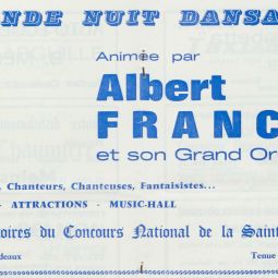 Archives départementales du Lot. Intérieur du livret de la nuit de la Saint-Valentin, 1979 : 1209 W 204 non classé