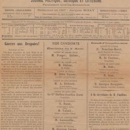 La Guêpe du Quercy, 1er août 1886