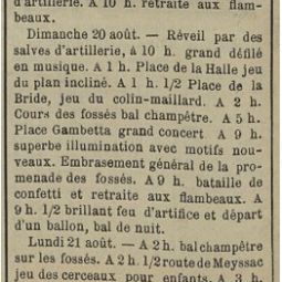 Archives départementales du Lot. Le Journal du Lot du 18 août 1905