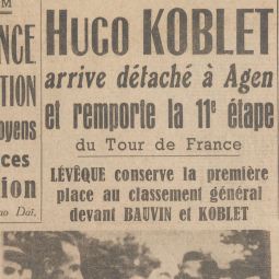 Archives départementales du Lot. La Dépêche du Midi du 16 juillet 1951