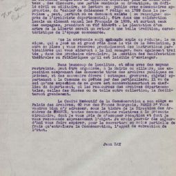 Archives dpartementales du Lot . Clbration du 150e anniversaire de la Rvolution franaise, 18 fvrier 1939 : 3 T 64