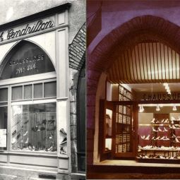 Boutique de chaussures (avant/après) à Cahors (1959) – Archives départementales du Lot, 28 Fi 3