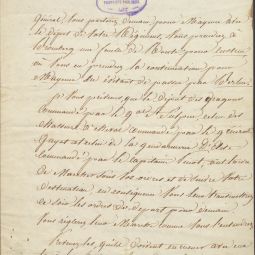 Lettre du maréchal Bessières à son général, 11 janvier 1813, Archives départementales du Lot : J 142