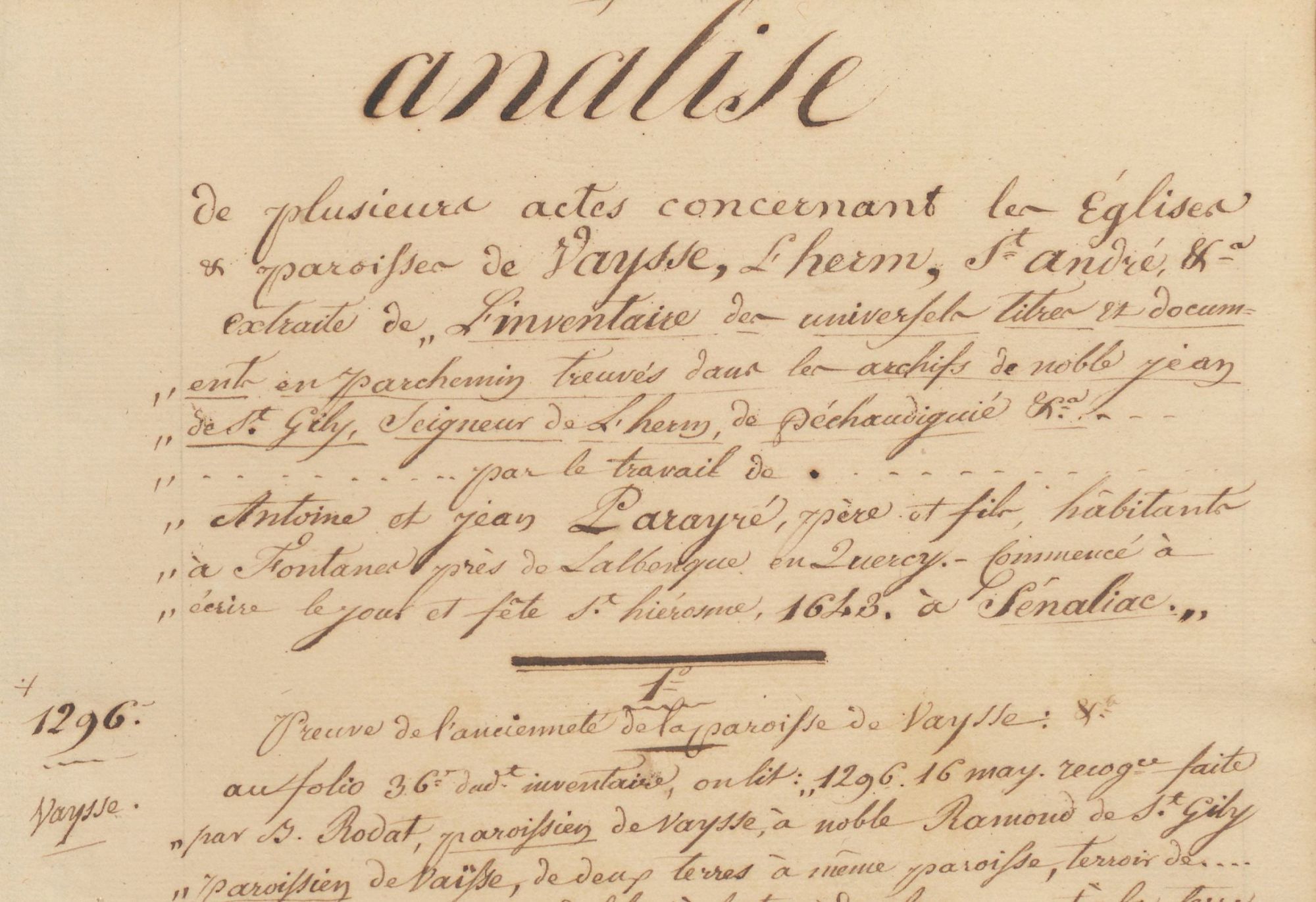 Archives communales et intercommunales déposées