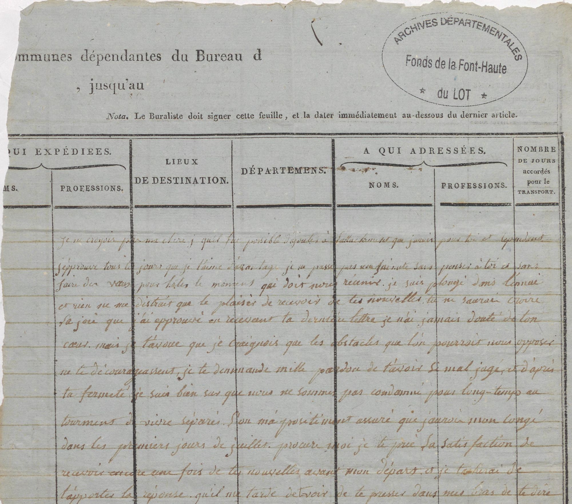 « Le buraliste amoureux »